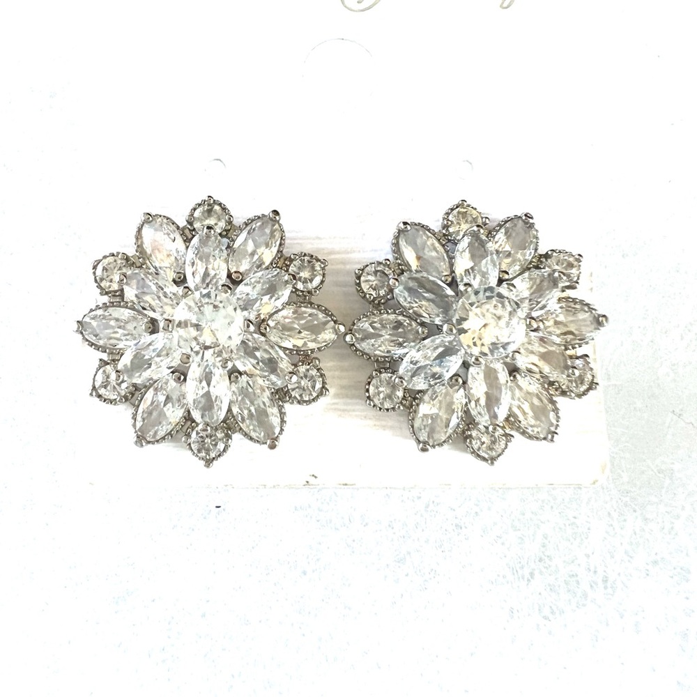 Flower Earrings with stones